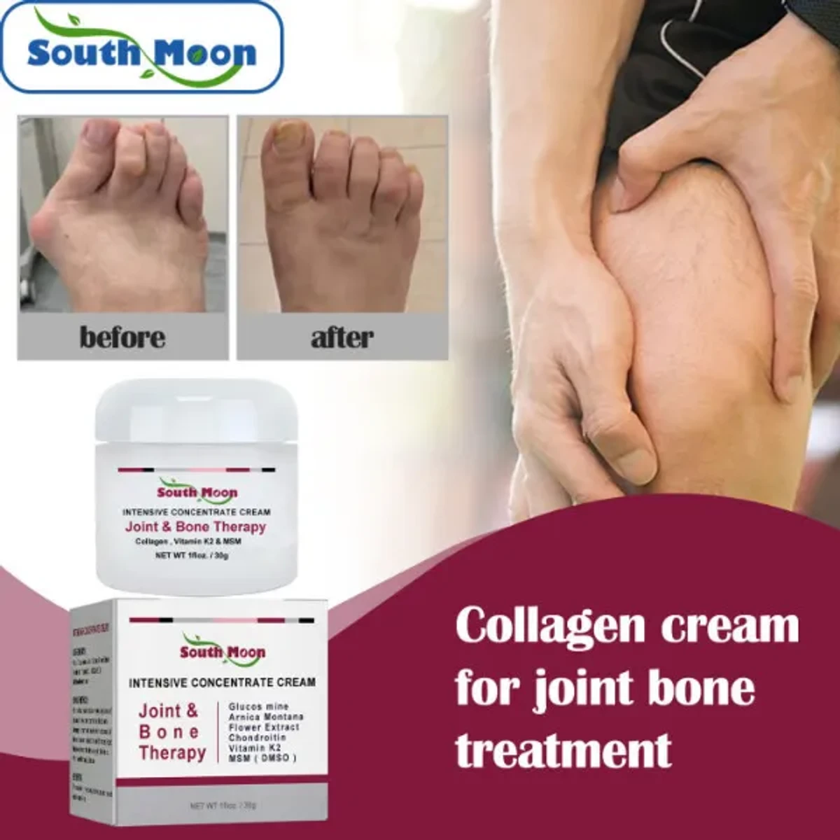 South Moon Joint & Bone Therapy cream | Best Bone & Joint Pain Medicine in Bangladesh | 30g