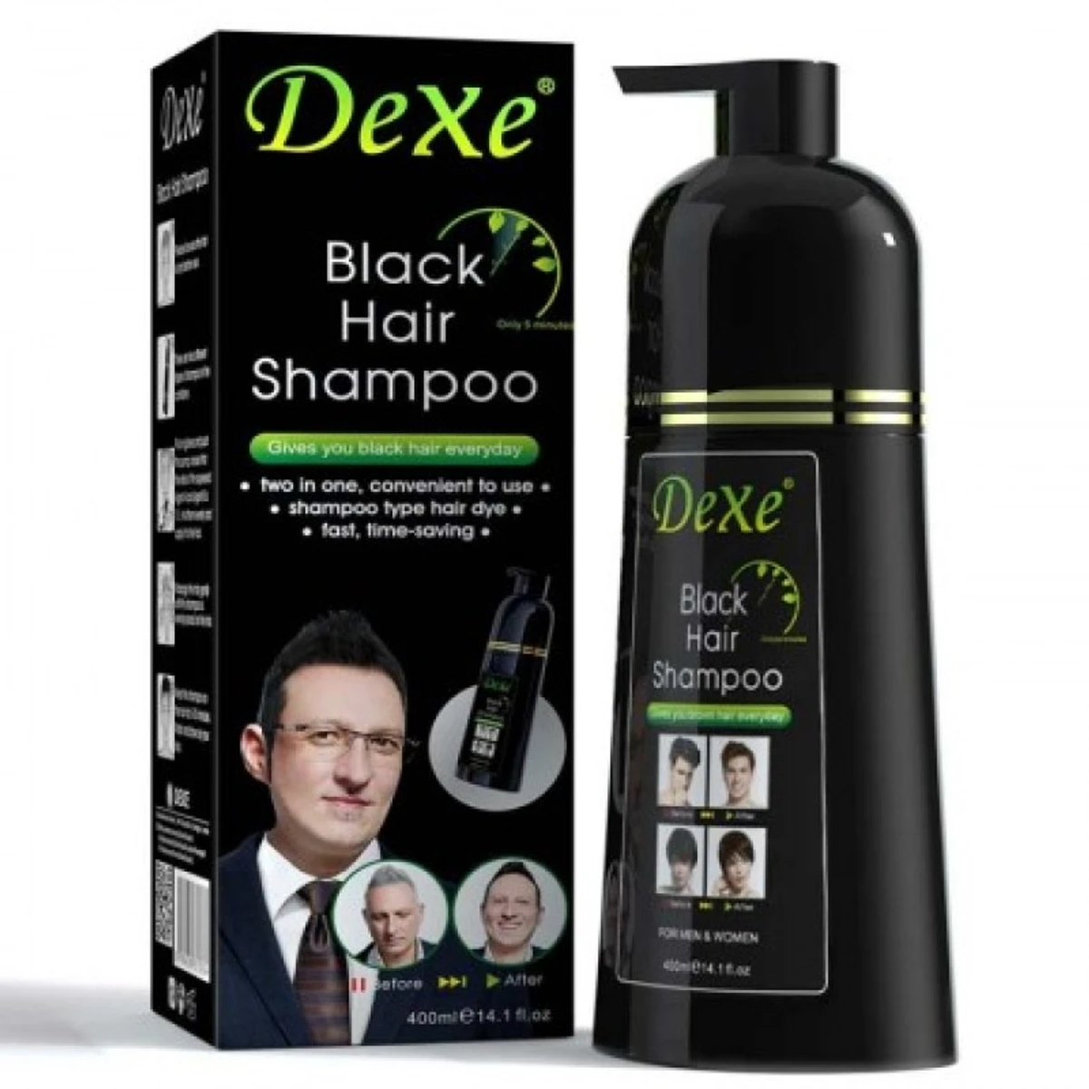 Black Hair Shampoo 400 ml -Big