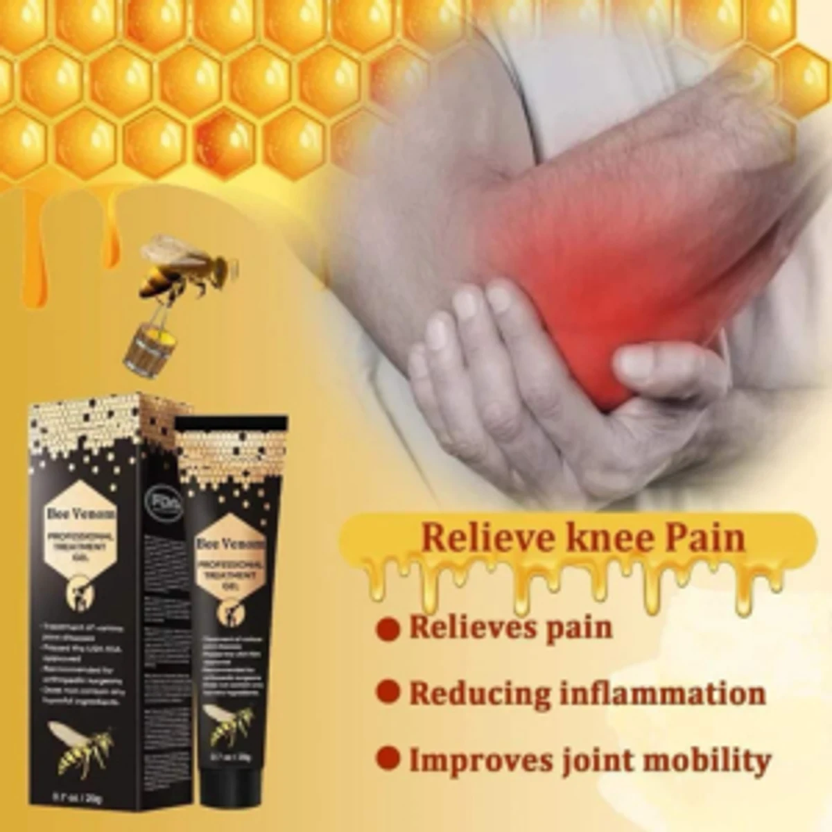 MOONBIFFY New Zealand Bee Venom Joint Relief Gel